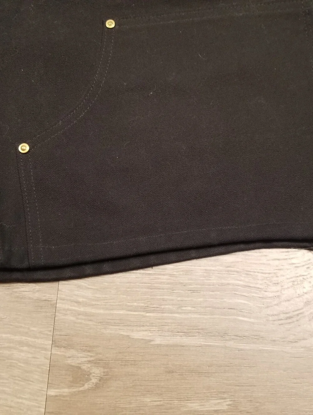 CARHARTT B01 BLK Double Knee Duck Canvas Carpenter Shorts Mens Size 34x9 Black